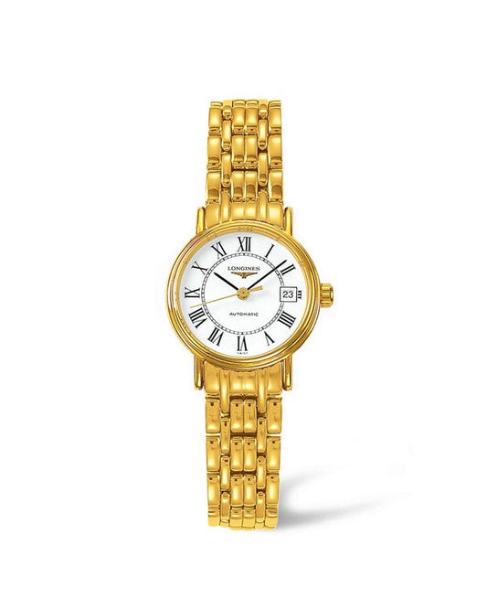 Longines Presence 25mm Yellow Gold Plated Automatic Ladies Watch L4.321.2.11.8