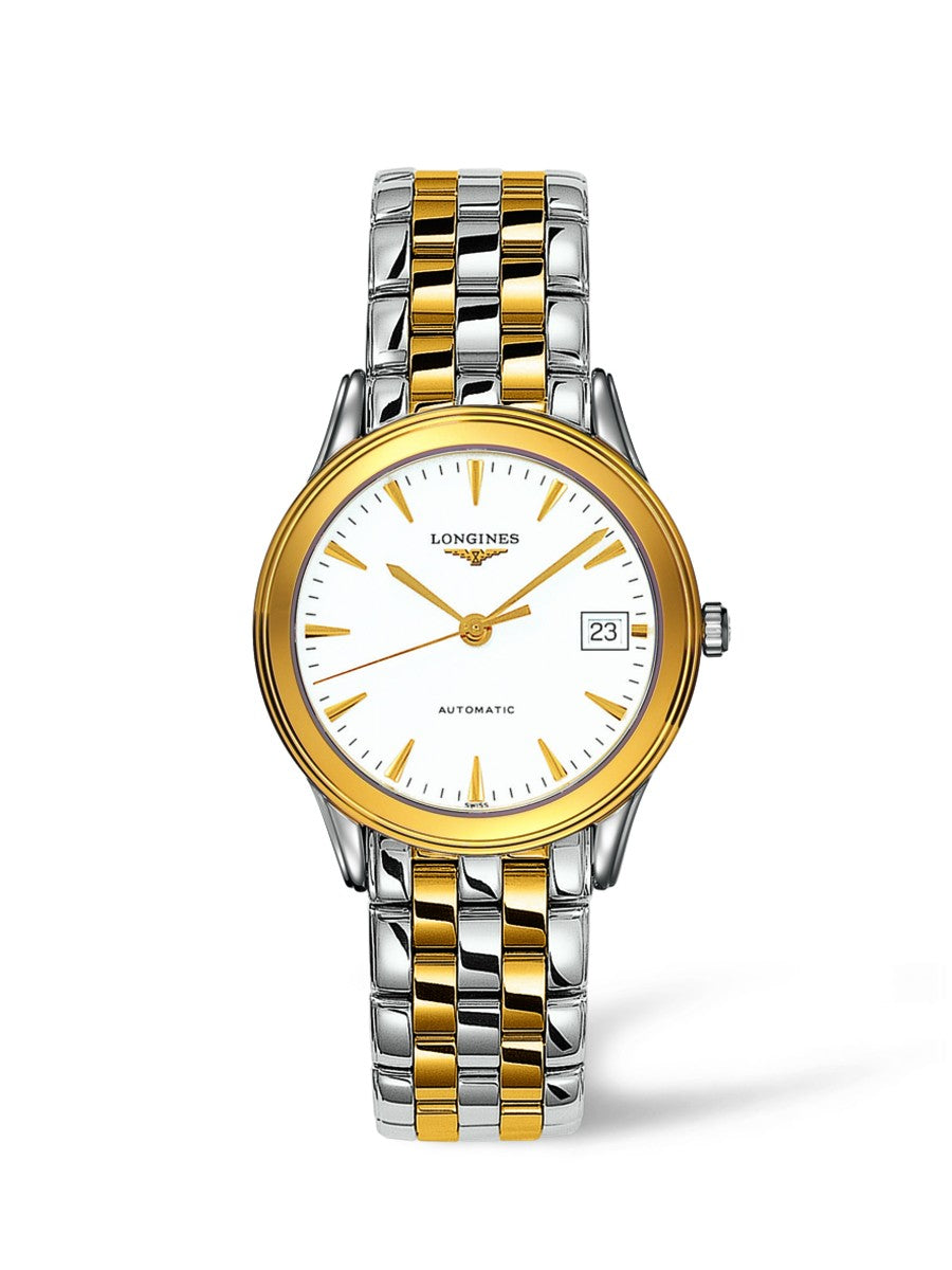 Longines Flagship 35mm Stainless Steel-Gold Plated Automatic Men's Watch L4.774.3.22.7