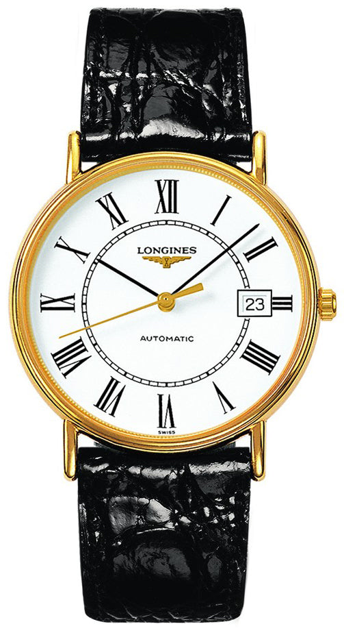 Longines Presence 38mm Yellow Gold Plated Automatic Men's Watch L4.921.2.11.2