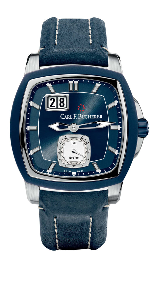 Carl F. Bucherer Patravi EvoTec BigDate Stainless Steel On Strap Men's Watch 00.10628.13.53.01