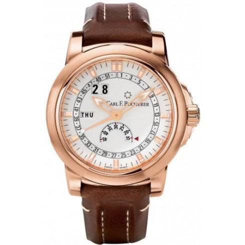 Carl F. Bucherer Patravi Calendar 18kt Rose Gold On Strap Men's Watch 00.10629.03.13.02