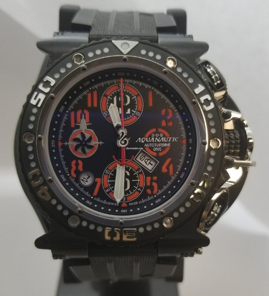 Aquanautic King Cuda Diver Chronograph PVD Black Men's Watch KCRW2202RNE02