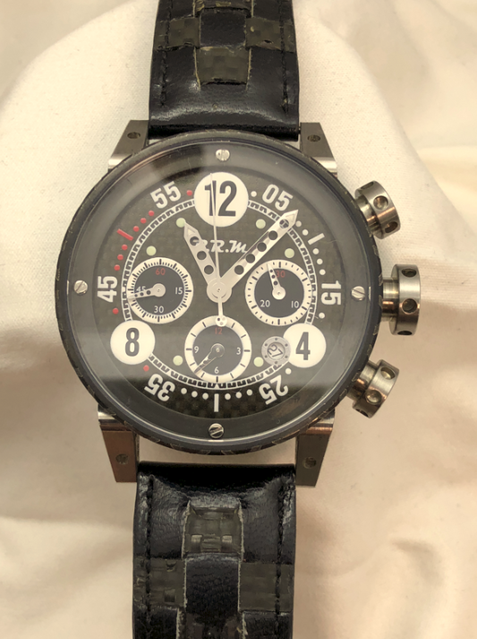 B.R.M. Automatic Chronograph Black Carbon Fiber Men's Watch V15TNCAAG