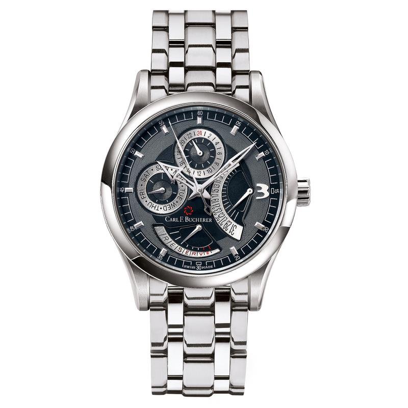 Carl F. Bucherer Manero RetroGrade Stainless Steel On Bracelet Men's Watch 00.10901.08.36.21