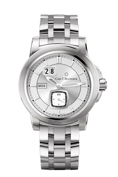 Carl F. Bucherer Patravi DayDate Stainless Steel On Bracelet Men's Watch 00.10631.08.63.21