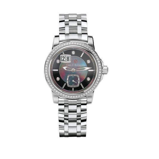 Carl F. Bucherer Patravi BigDate Stainless Steel Diamonds On Bracelet 00.10630.08.87.31