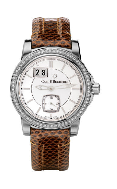 Carl F. Bucherer Patravi BigDate Stainless Steel Diamonds On Strap 00.10630.08.23.11