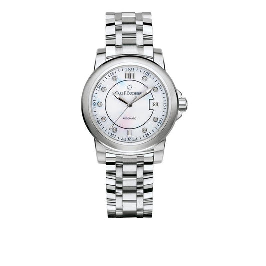 Carl F. Bucherer Patravi Auto Date Stainless Steel On Bracelet Ladies Watch 00.10617.08.77.21