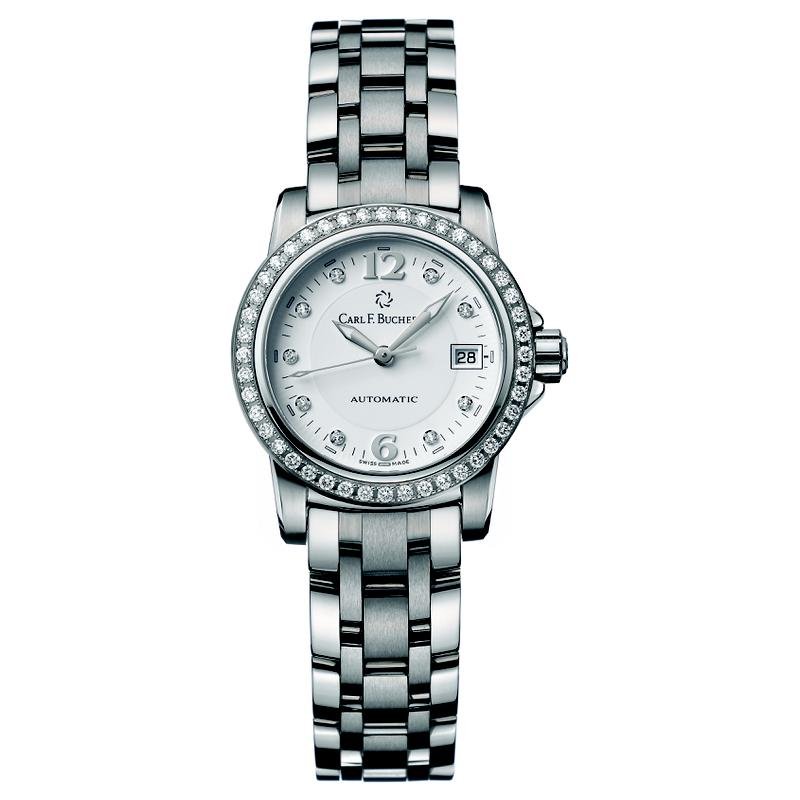 Carl F. Bucherer Patravi AutoDate Stainless Steel Diamonds Ladies Watch 00.10621.08.24.31