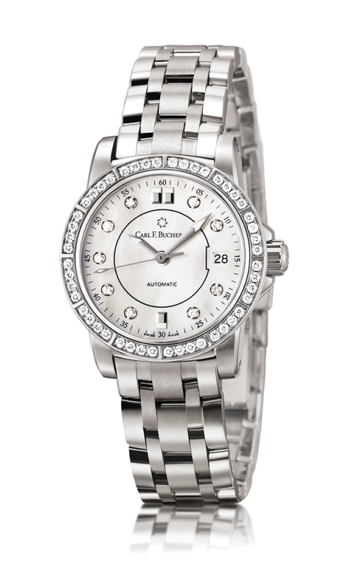 Carl F. Bucherer Patravi AutoDate Stainless Steel Diamonds On Bracelet Ladies Watch 00.10621.08.77.31