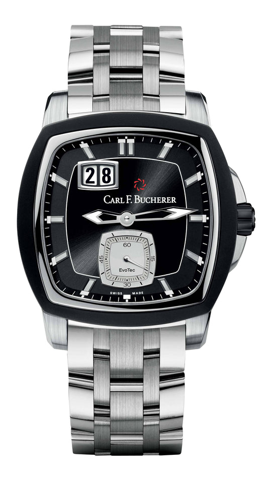 Carl F. Bucherer Patravi EvoTec BigDate Stainless Steel On Bracelet Men's Watch 00.10628.13.33.21