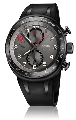 Oris TT3 Darryl O'Young Limited Edition Automatic Chronograph Black PVD On Rubber Strap Men's Watch 01 774 7611 7784-SET