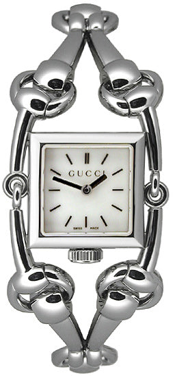 Gucci Signoria Small Stainless Steel MOP On Bracelet Ladies Watch YA116501