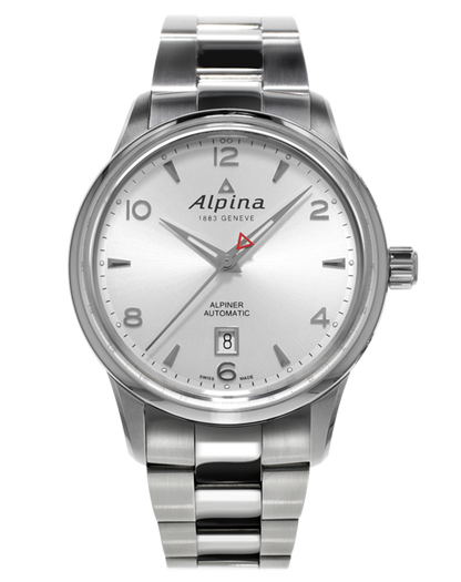 ALPINA Alpiner Automatic Stainless Steel Silver Dial Men's Watch AL-525S4E6B
