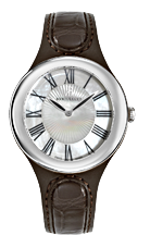 Bertolucci Serena Garbo Stainless Steel M-O-P on strap Ladies watch 303.55.41.1B1