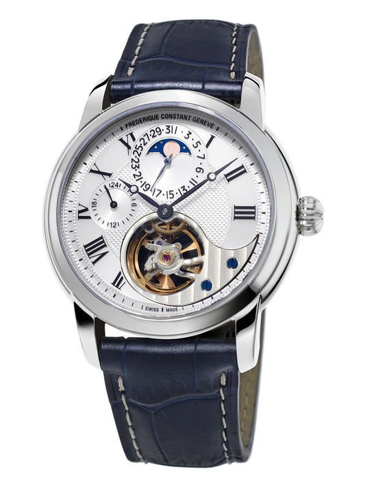 Frederique Constant Heart Beat Moonphase Automatic Men's Watch Stainless Steel On Strap FC-945MC4H6