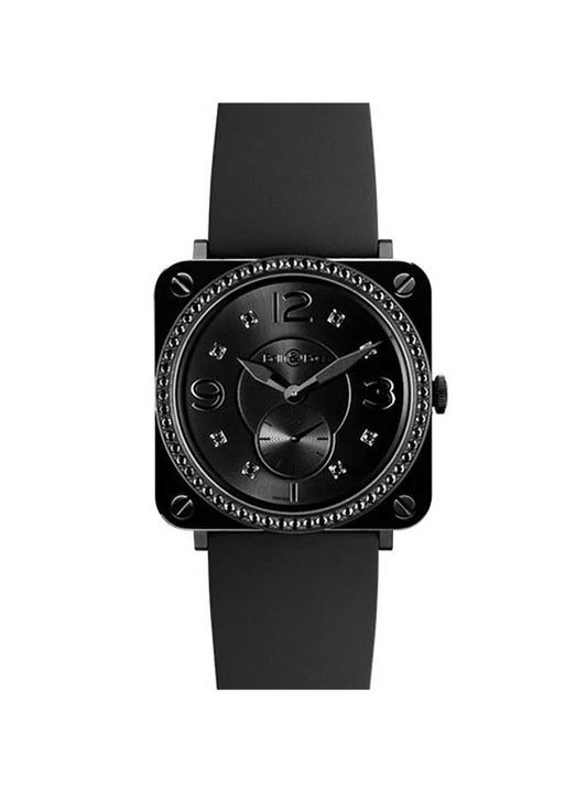 Bell & Ross BR-S Black Ceramic Phantom Diamonds Rubber Watch