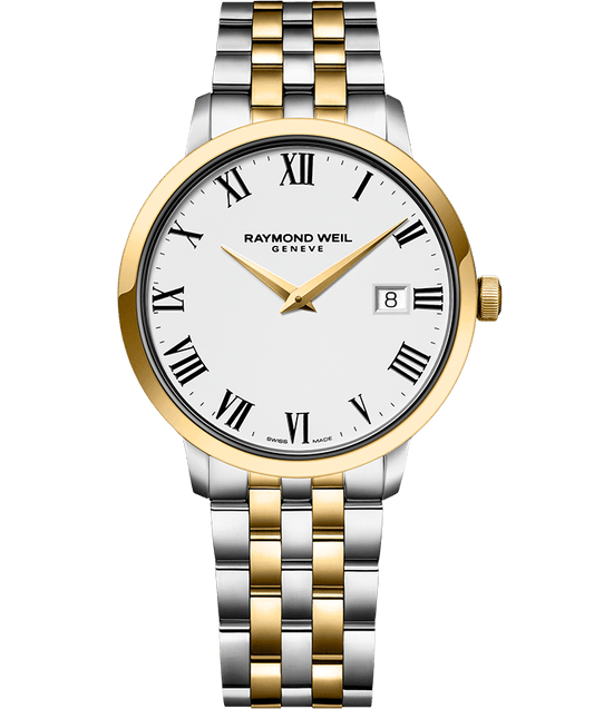 Raymond Weil Toccata 39mm Quartz Two Tone On Bracelet Men's Watch 5488-STP-00300