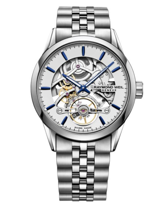 Raymond Weil Freelancer 42mm Skeleton Automatic Stainless Steel On Bracelet Men's Watch 2785-ST-65001