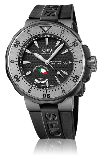 Oris Men's 01 667 7645 7284-Set Prodiver Black Dial Watch