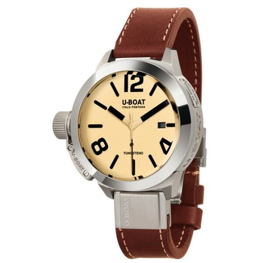 U-Boat Classico 45 Tungsten AS 2 Tan Dial 8093