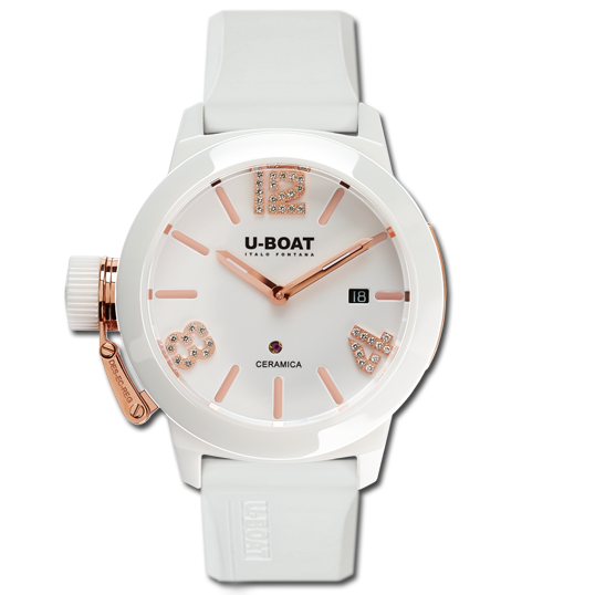 U-Boat Classico 42 Ceramic White Rose Gold 7125 D