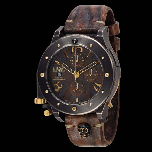 U-Boat U-42 Unicum Black Chrono Gold 47mm 6473/1 D