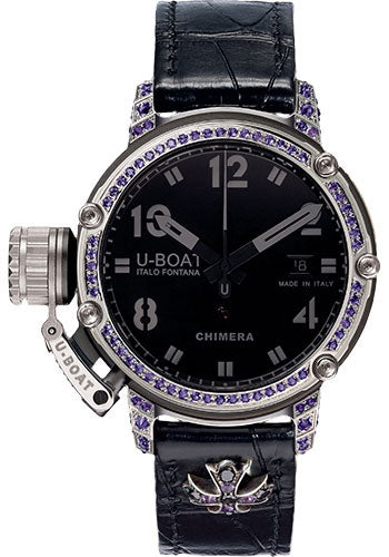 U-Boat Chimera 43mm Silver/Amethyst 7235