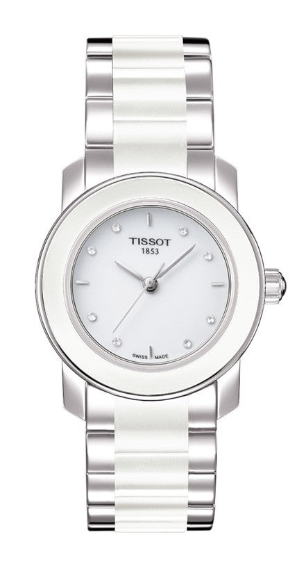 Tissot T-Trend Cera White Dial T064.210.22.016.00 Ladies Watch