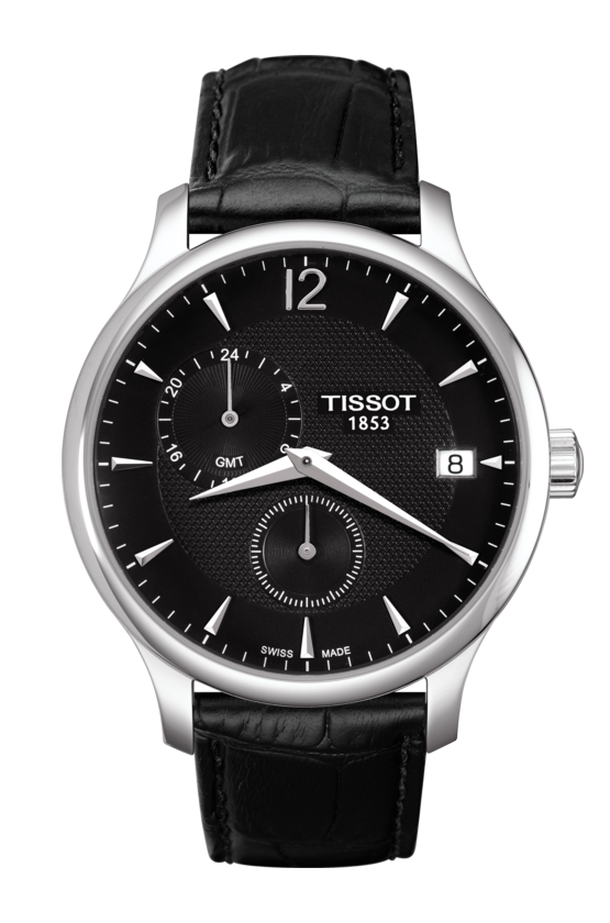 Tissot Tradition GMT Black Dial T063.639.16.057.00 Men's Watch