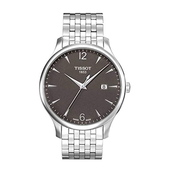 Tissot Tradition Silvertone Anthracite Dial T063.610.11.067.00 Men's Watch