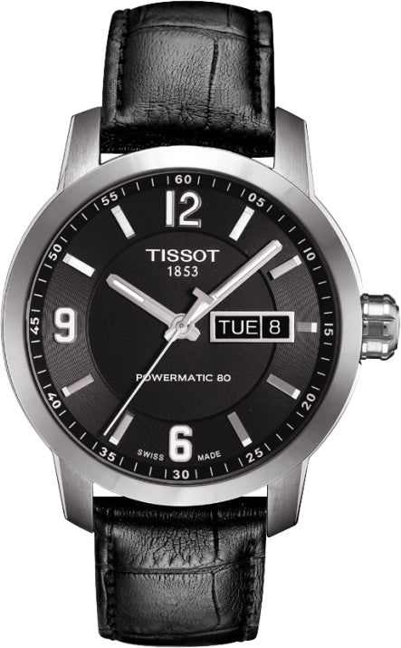 Tissot PRC200 Powermatic 80 Black Dial T055.430.16.057.00 Men's Watch