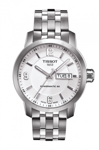 Tissot PRC200 Powermatic 80 Silver Dial T055.430.11.017.00 Men's Watch