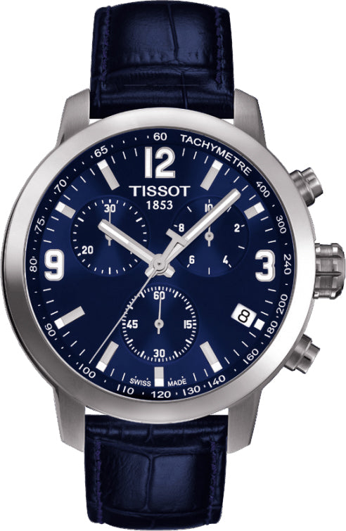 Tissot PRC 200 Chronograph Blue Dial T055.417.16.047.00 Men's Watch