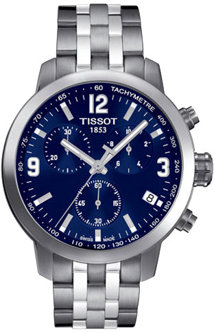 Tissot PRC 200 Chronograph Blue Dial T055.417.11.047.00 Men's Watch