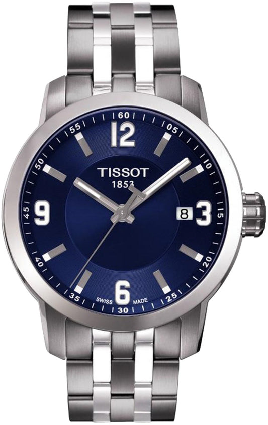 Tissot PRC 200 Stainless Steel Sport Blue Dial T055.410.11.047.00 Men's Watch