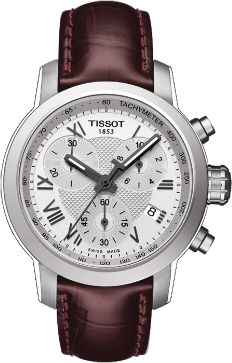 Tissot PRC 200 Chronograph Silver Roman Dial T055.217.16.033.01 Ladies Watch