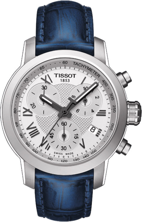 Tissot PRC 200 Chronograph Silver/White Dial T055.217.16.033.00 Ladies Watch