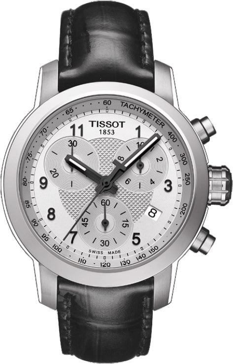 Tissot PRC 200 Chronograph Silver Dial T055.217.16.032.02 Ladies Watch