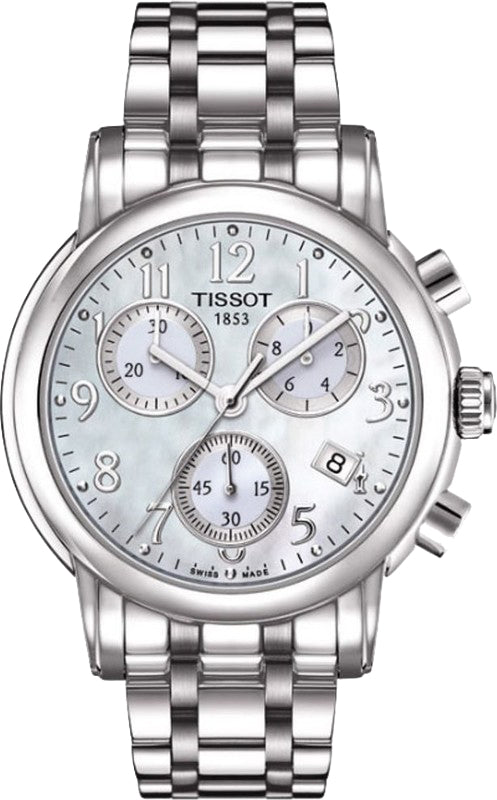 Tissot T Classic Chronograph Mother of Pearl Dial T050.217.11.112.00 Ladies Watch