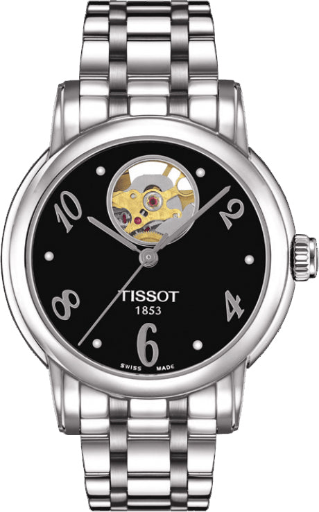 Tissot Lady Heart Automatic Black Dial T050.207.11.057.00 Ladies Watch