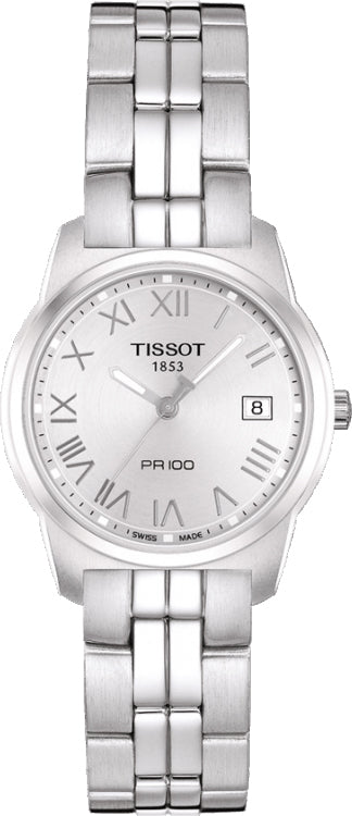 Tissot PR 100 Roman Numeral Silver Dial T049.210.11.033.00 Ladies Watch