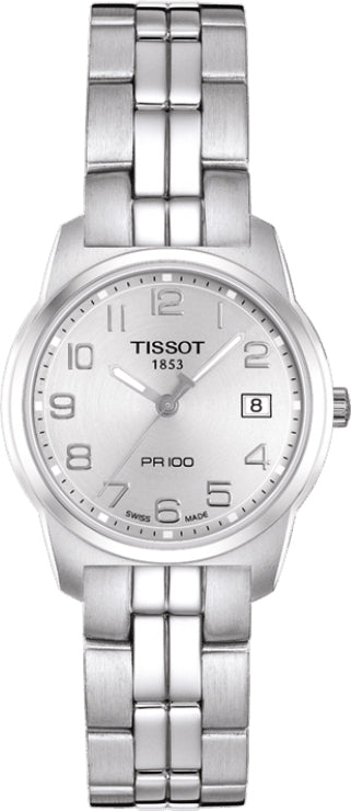 Tissot PR 100 Arabic Numeral Silver Dial T049.210.11.032.00 Ladies Watch