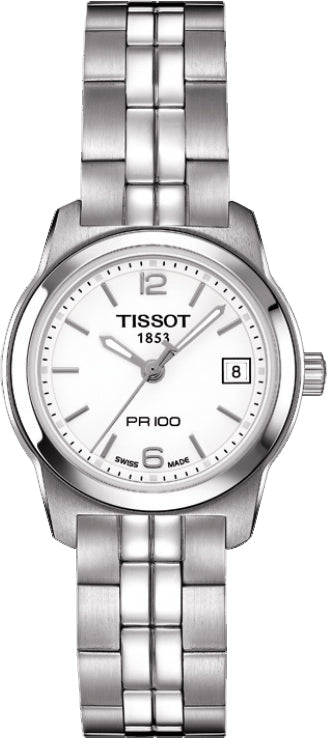 Tissot PR 100 White Dial T049.210.11.017.00 Ladies Watch