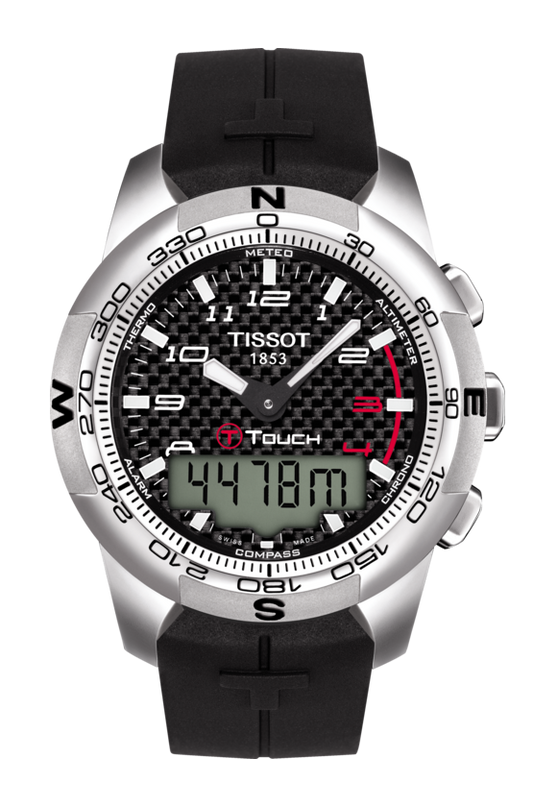 Tissot T-Touch II Digital Multi Function Black Dial T047.420.47.207.00 Men's Watch