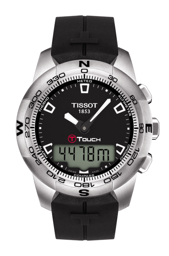 Tissot T-Touch II Chronograph Black Dial T047.420.17.051.00 Men's Watch