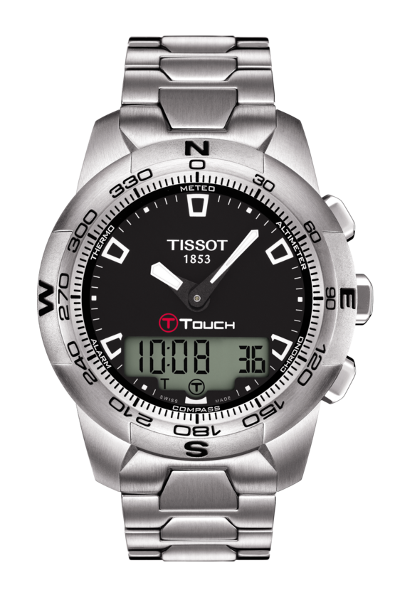 Tissot T-Touch II Digital Multi Function Black Dial T047.420.11.051.00 Men's Watch