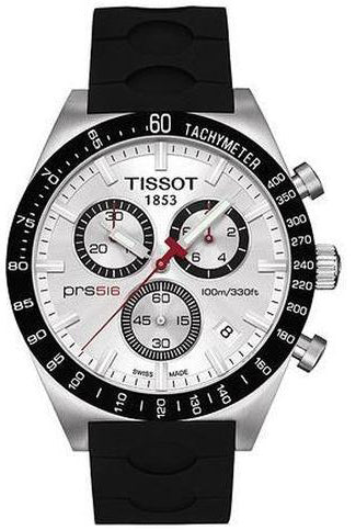 Tissot PRS 516 Chronograph Silver Dial T044.417.27.031.00 Men's Watch