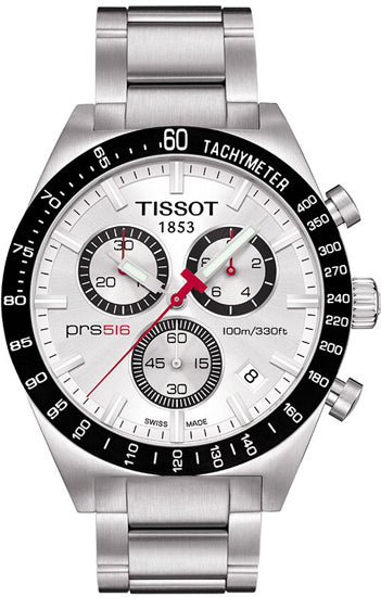 Tissot T-Sport PRS 516 Chronograph Silver Dial T044.417.21.031.00 Men's Watch