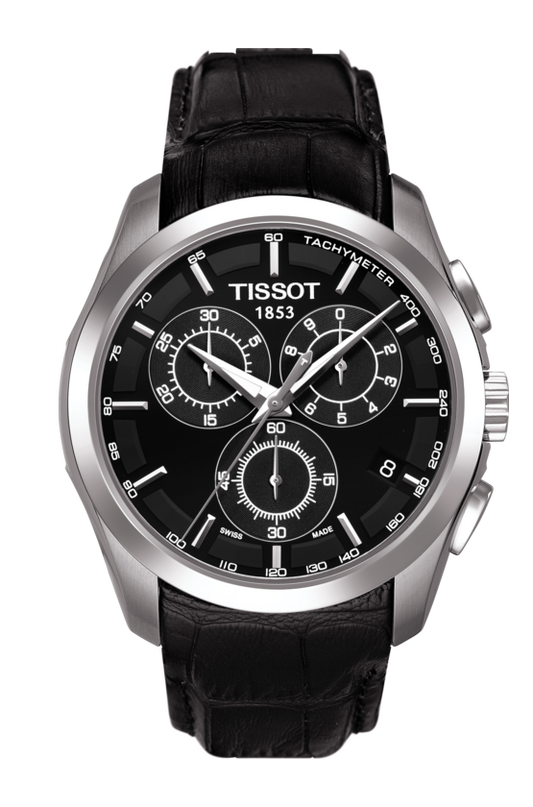 Tissot T-Trend Couturier Chronograph Black Dial T035.617.16.051.00 Men's Watch